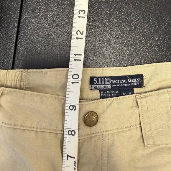 5.11 Tactical Series women’s Khaki Cargo Pants Size12 Ripstop Utility Work - Picture 6 of 8